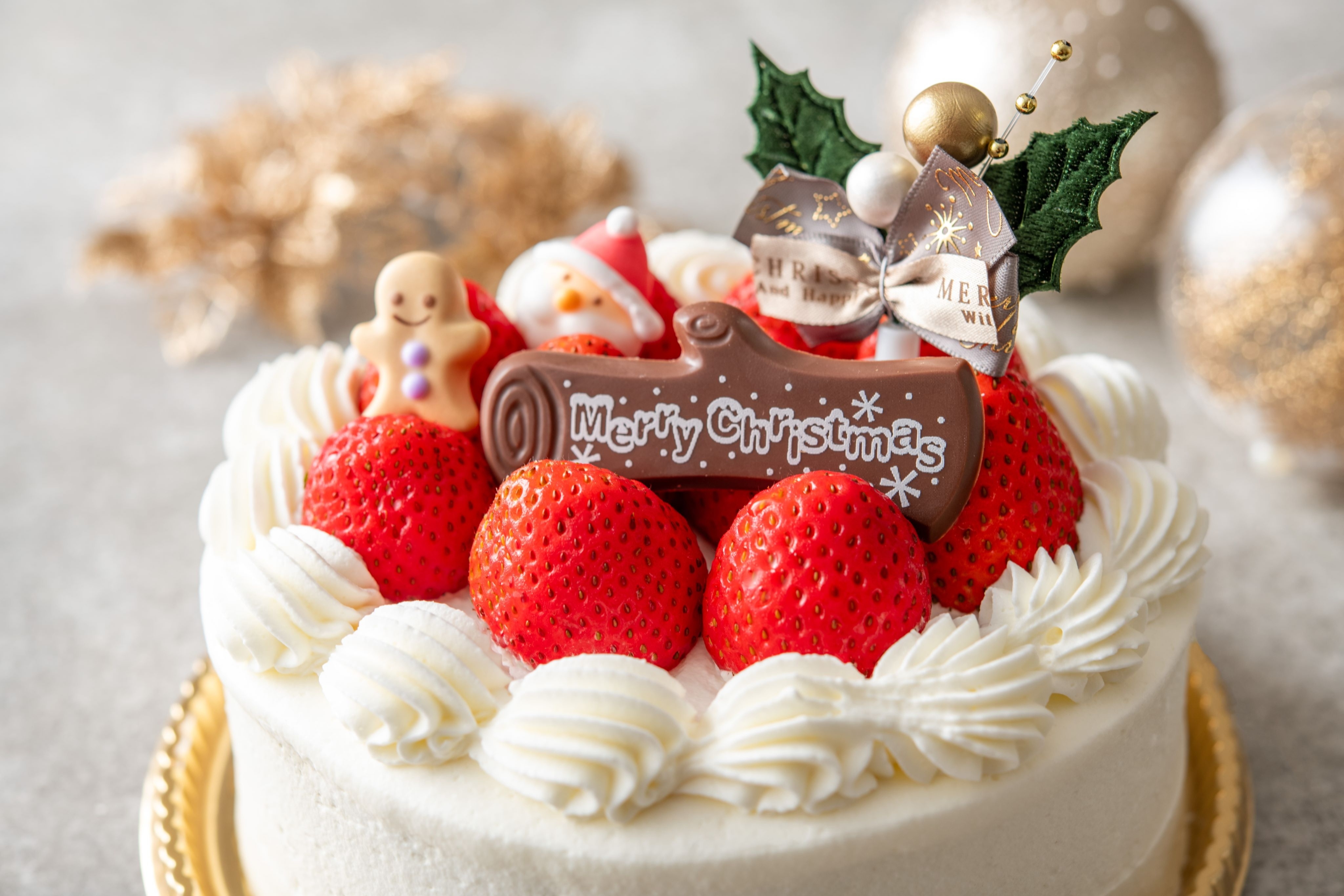クリスマスデコレーション5号生クリーム　2026