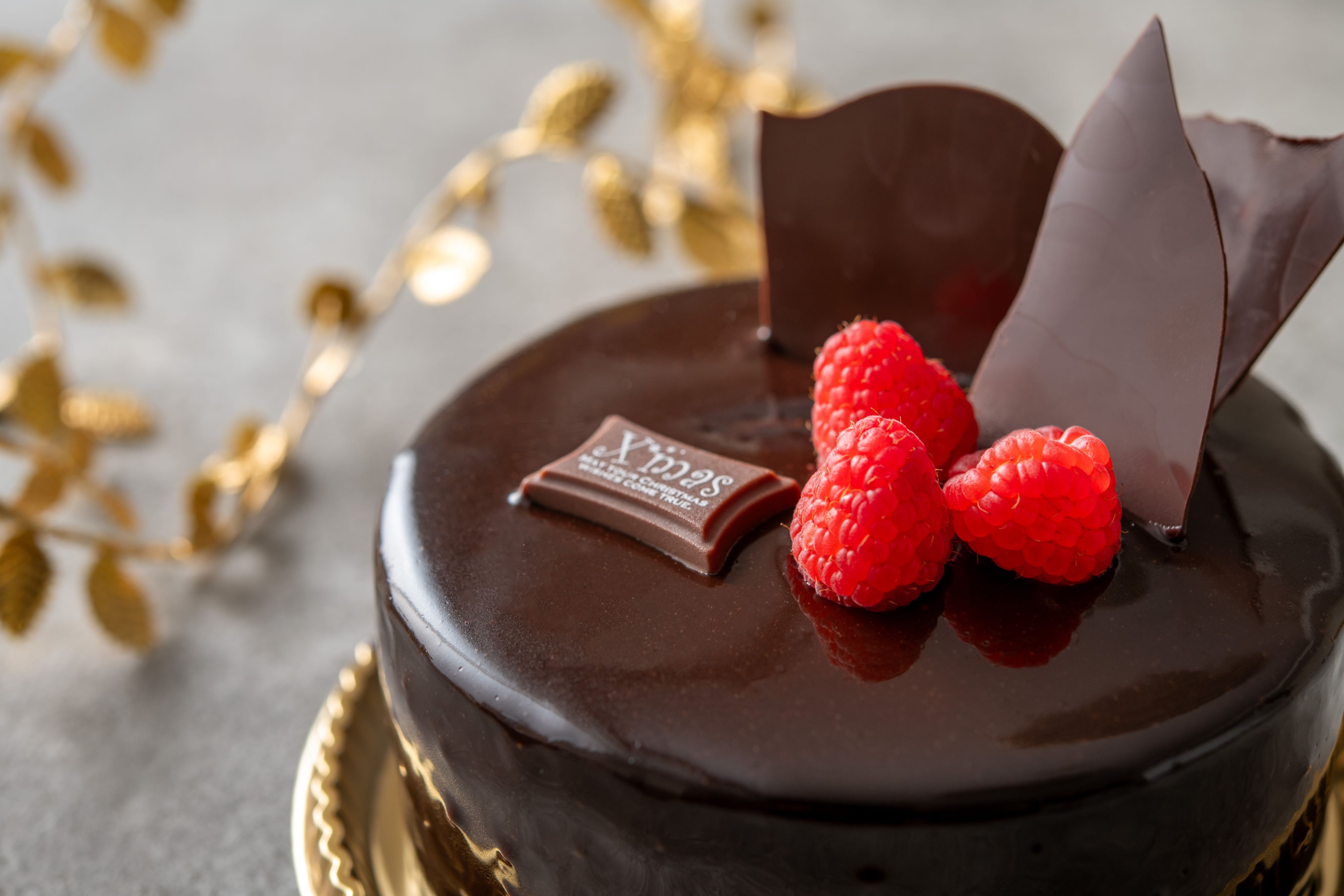 クリスマス　ショコラノワール　チョコレートケーキ４号