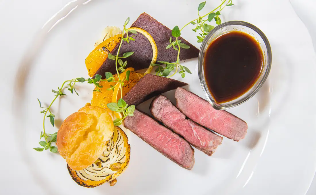 画像:KASHIMA BOLD KITCHEN ランチ シェフのおまかせフルコース 3,500円 本日の肉料理